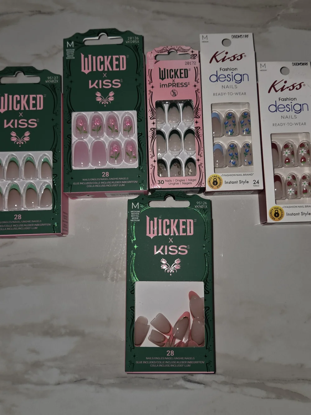 Wicked x Kiss Pink Press-On Nail Set